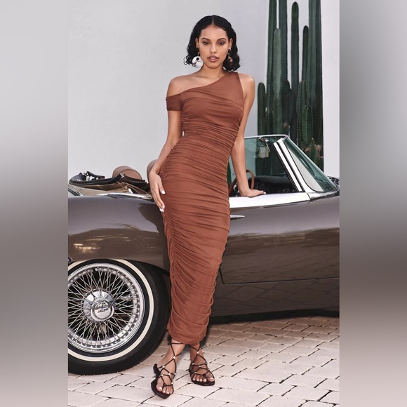 NWT Size S - Biona Maxi Dress Color: Dark Clay - Picture 6 of 16